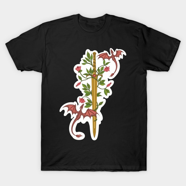 Fighting dragons with you T-Shirt by astroashleeart